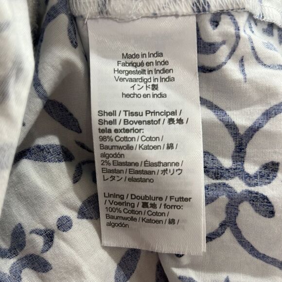 J. Crew factory blue and white Poplin corset midi dress NWT - Picture 12 of 13